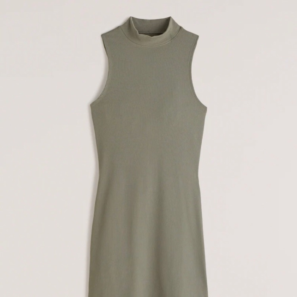 Mockneck Knit Mini Dress